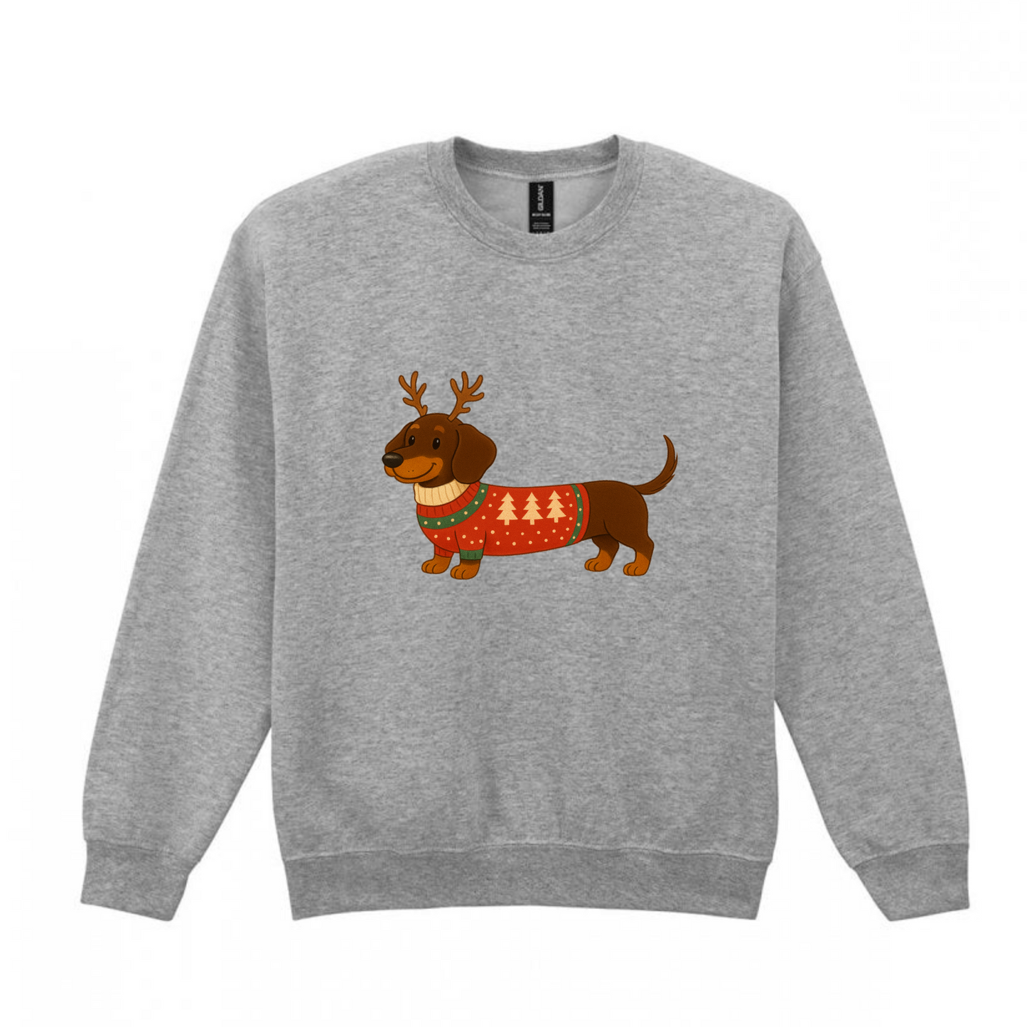 Christmas Chocolate & Tan Smooth Hair Dachshunds Sweaters - Available in 8 Colours (Dispatch after 26th Nov)