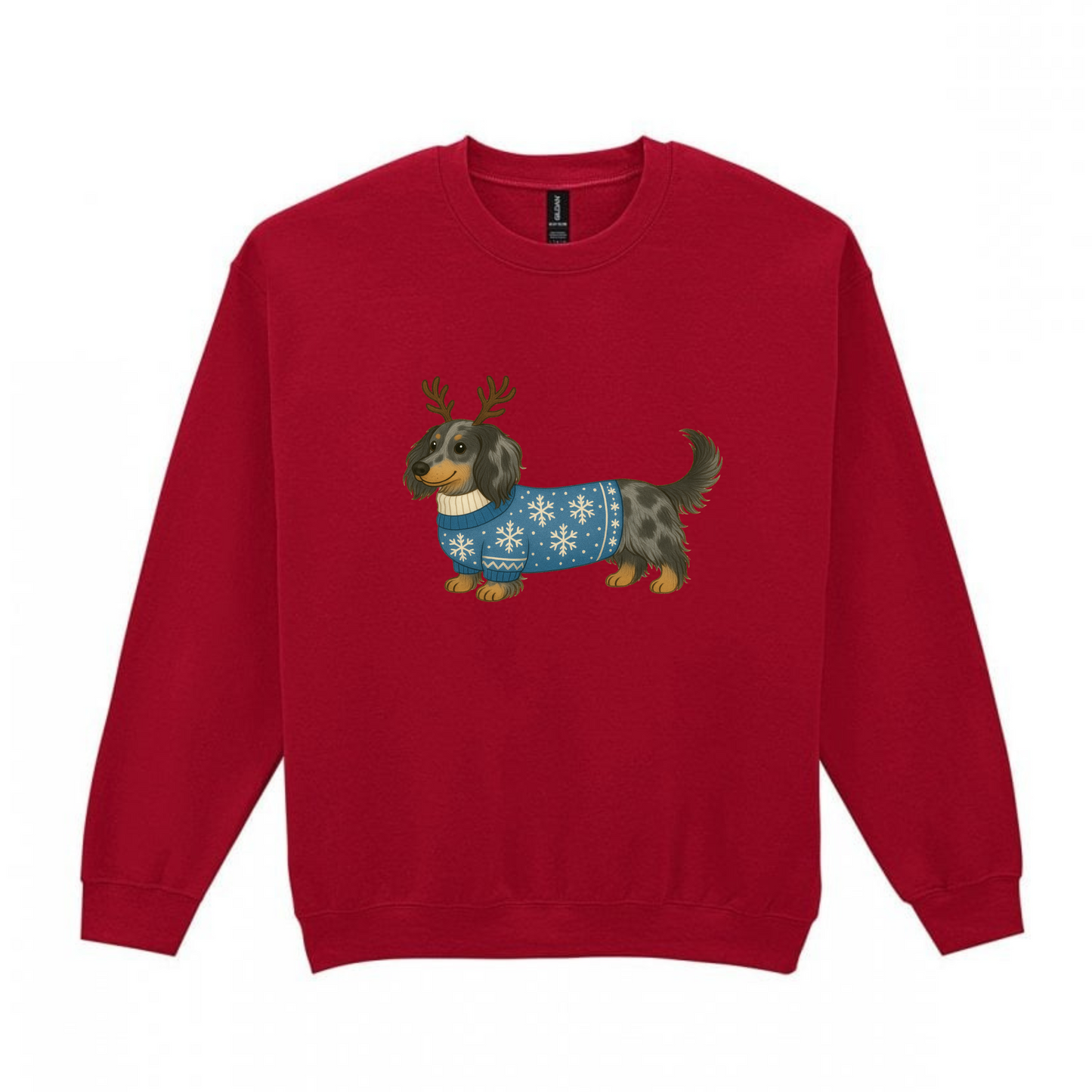 Christmas Silver Dapple Long Hair Dachshunds Sweaters - Available in 8 Colours (Dispatch after 26th Nov)