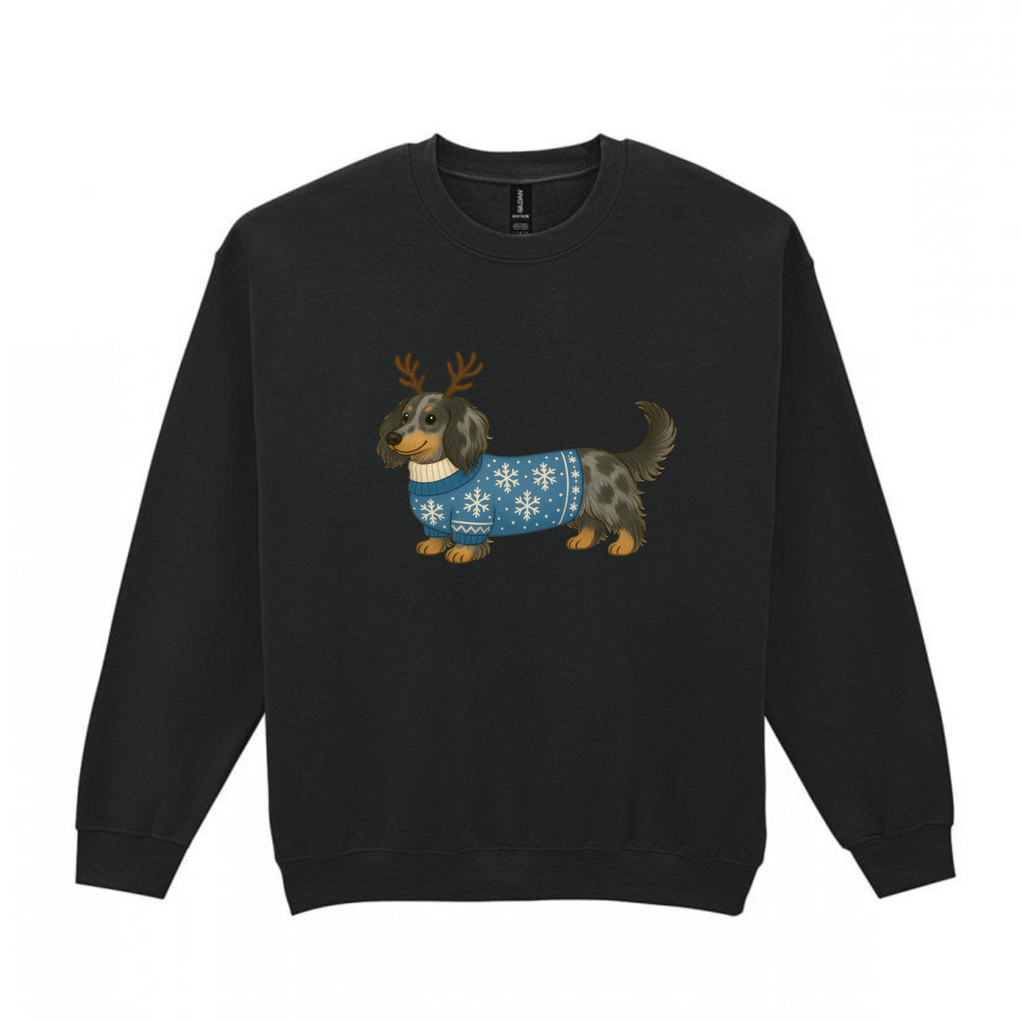 Christmas Silver Dapple Long Hair Dachshunds Sweaters - Available in 8 Colours (Dispatch after 26th Nov)