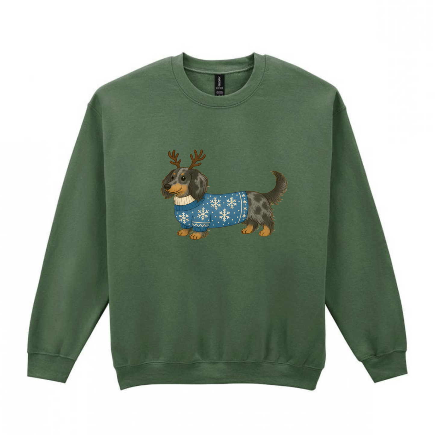 Christmas Silver Dapple Long Hair Dachshunds Sweaters - Available in 8 Colours (Dispatch after 26th Nov)