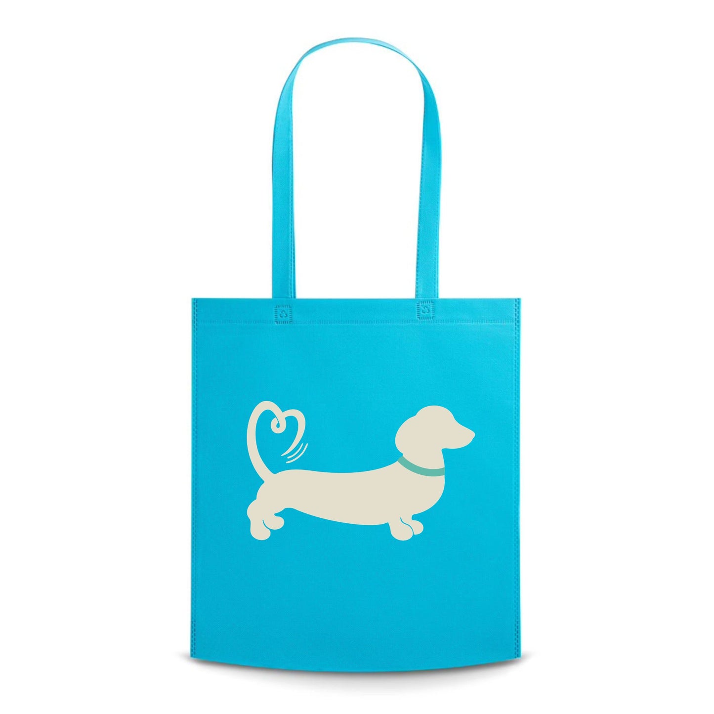 Spring/Summer '26 Edit | Turquoise Non-Woven Dachshund Tote Bag – Choose Your Design 🩵🛍️🐾