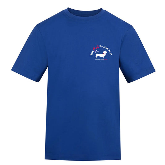 The Red Foundation Logo T Shirt in Royal Blue - Choose your back design