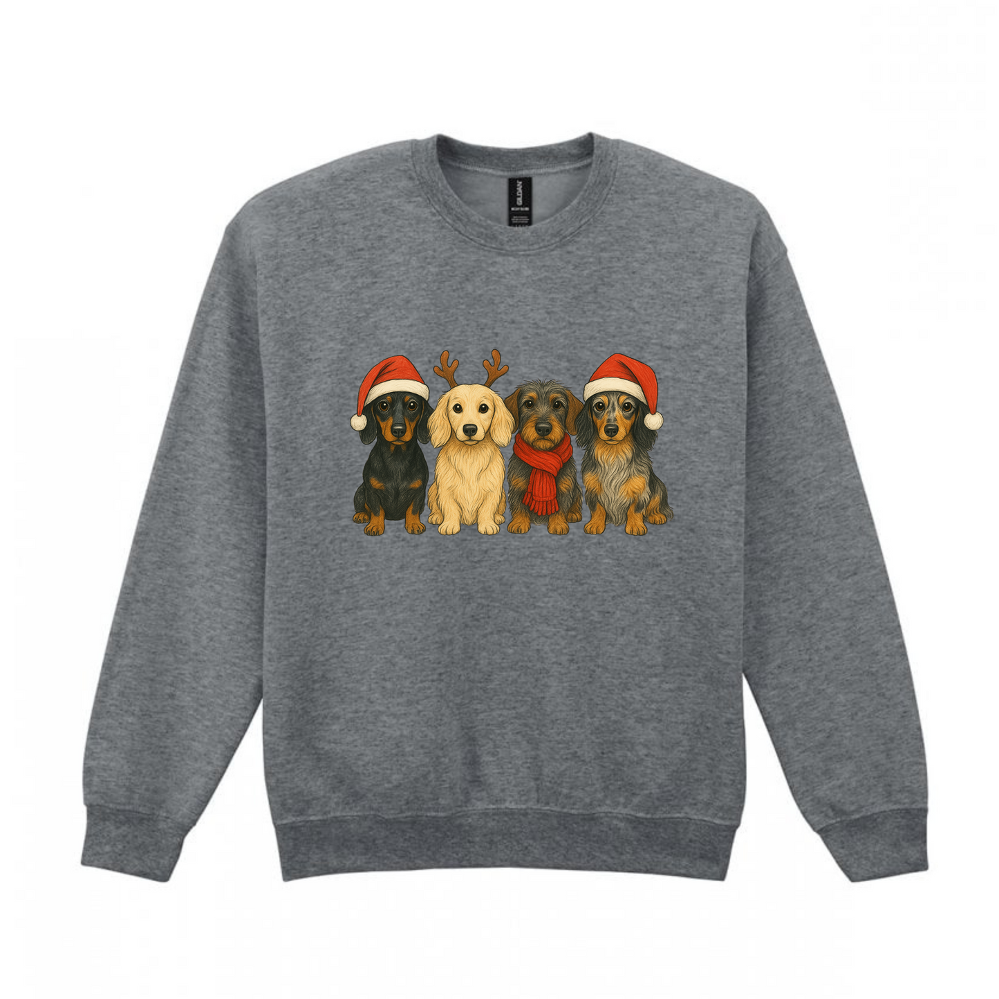 Christmas Crew Dachshunds Sweaters - Available in 8 Colours (Dispatch after 26th Nov)