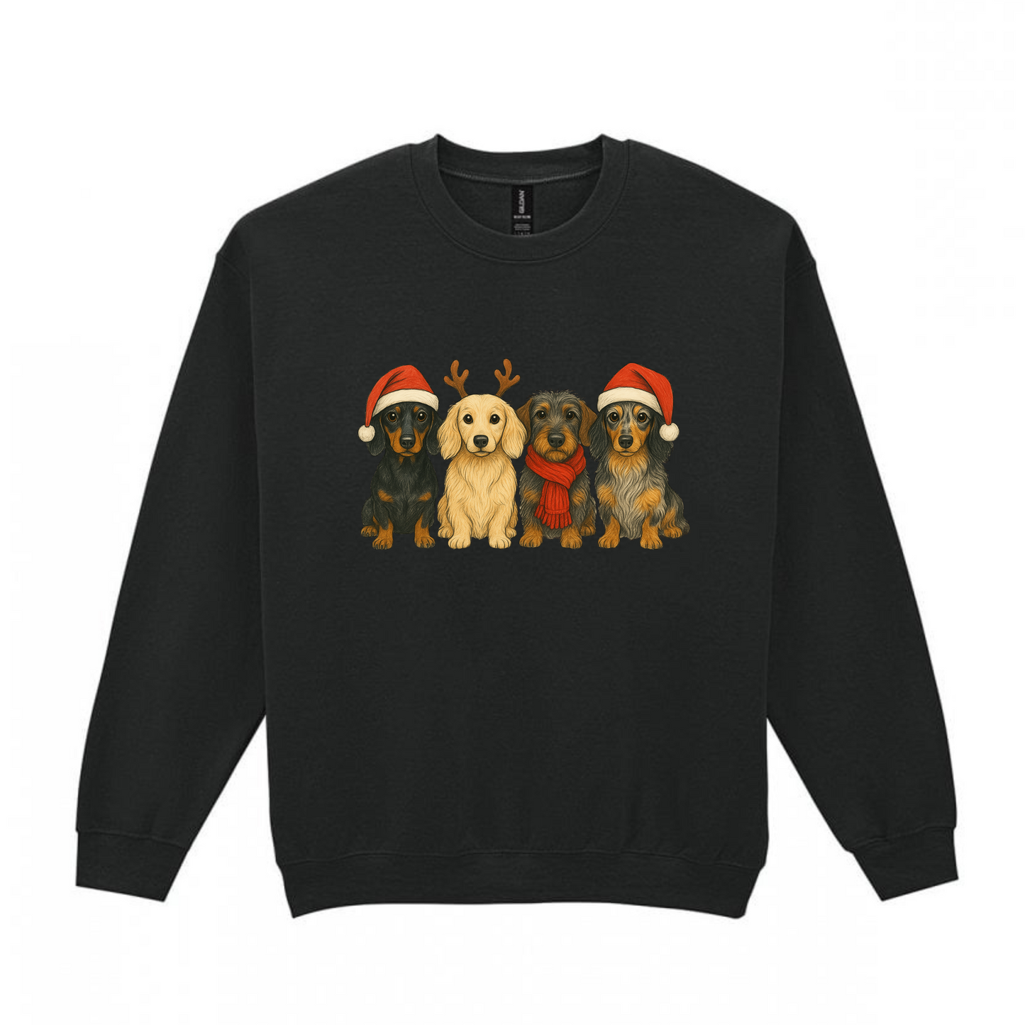 Christmas Crew Dachshunds Sweaters - Available in 8 Colours (Dispatch after 26th Nov)