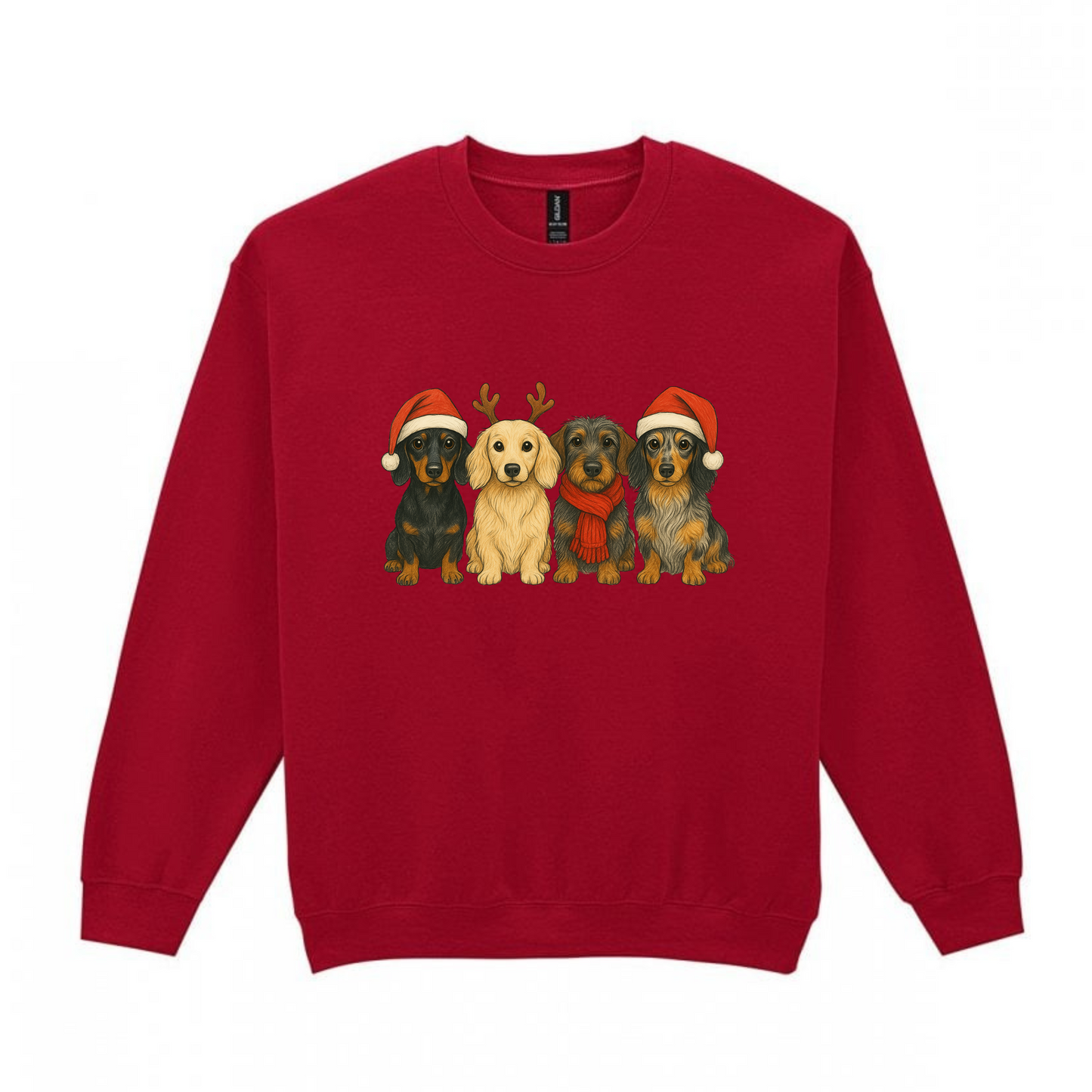 Christmas Crew Dachshunds Sweaters - Available in 8 Colours (Dispatch after 26th Nov)
