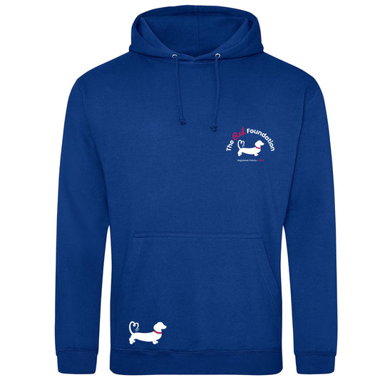 The Red Foundation Logo Hoodie Bright Royal Blue - Choose your design