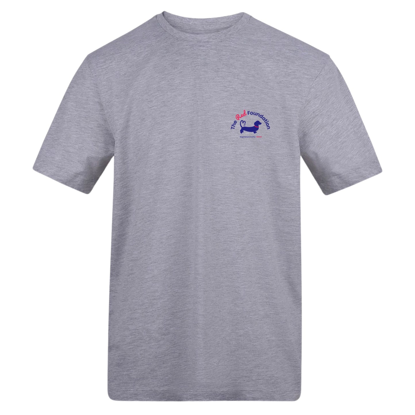 The Red Foundation Logo T Shirt in Heather Grey - Choose your back design