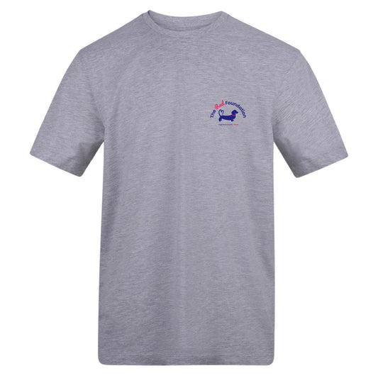 The Red Foundation Logo T Shirt in Heather Grey - Choose your back design