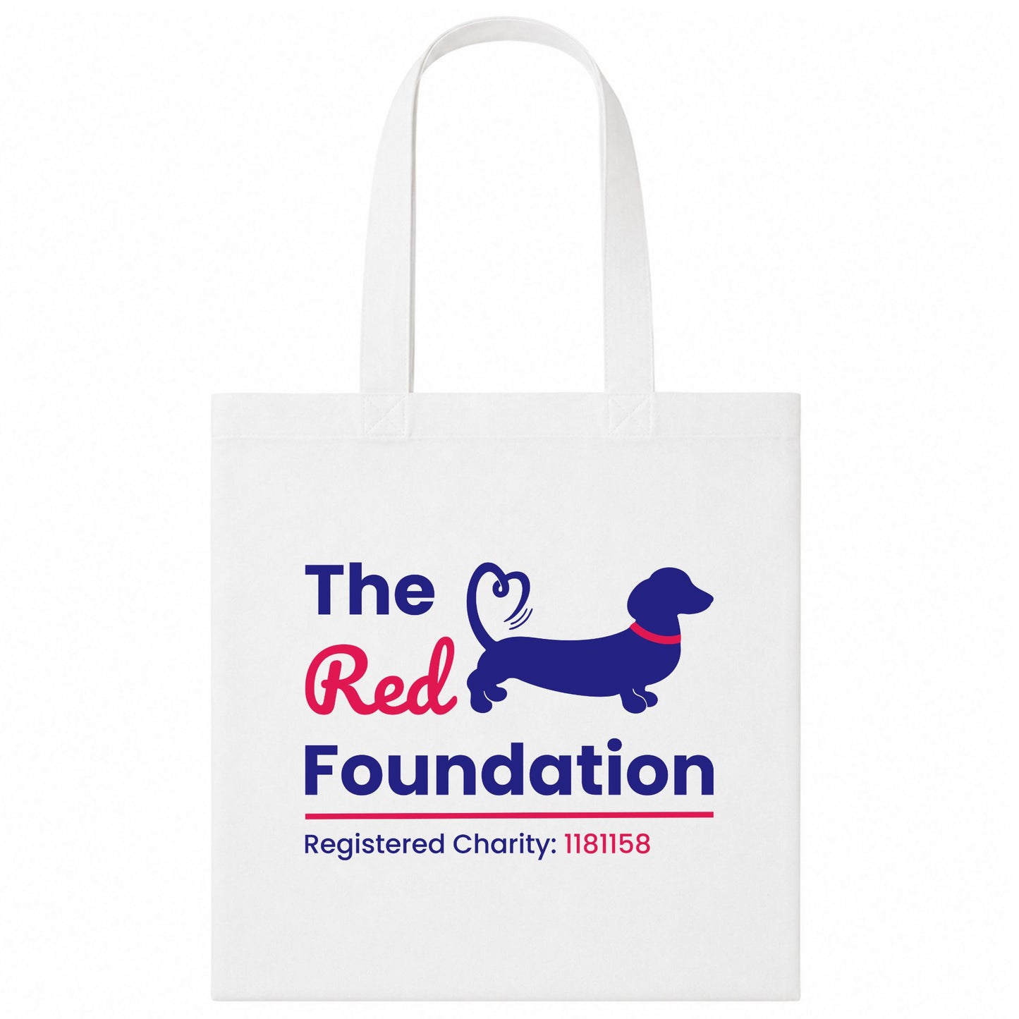 The Red Foundation Logo Tote Bag | Choose Your Colour & Design ❤️🐾🛍️