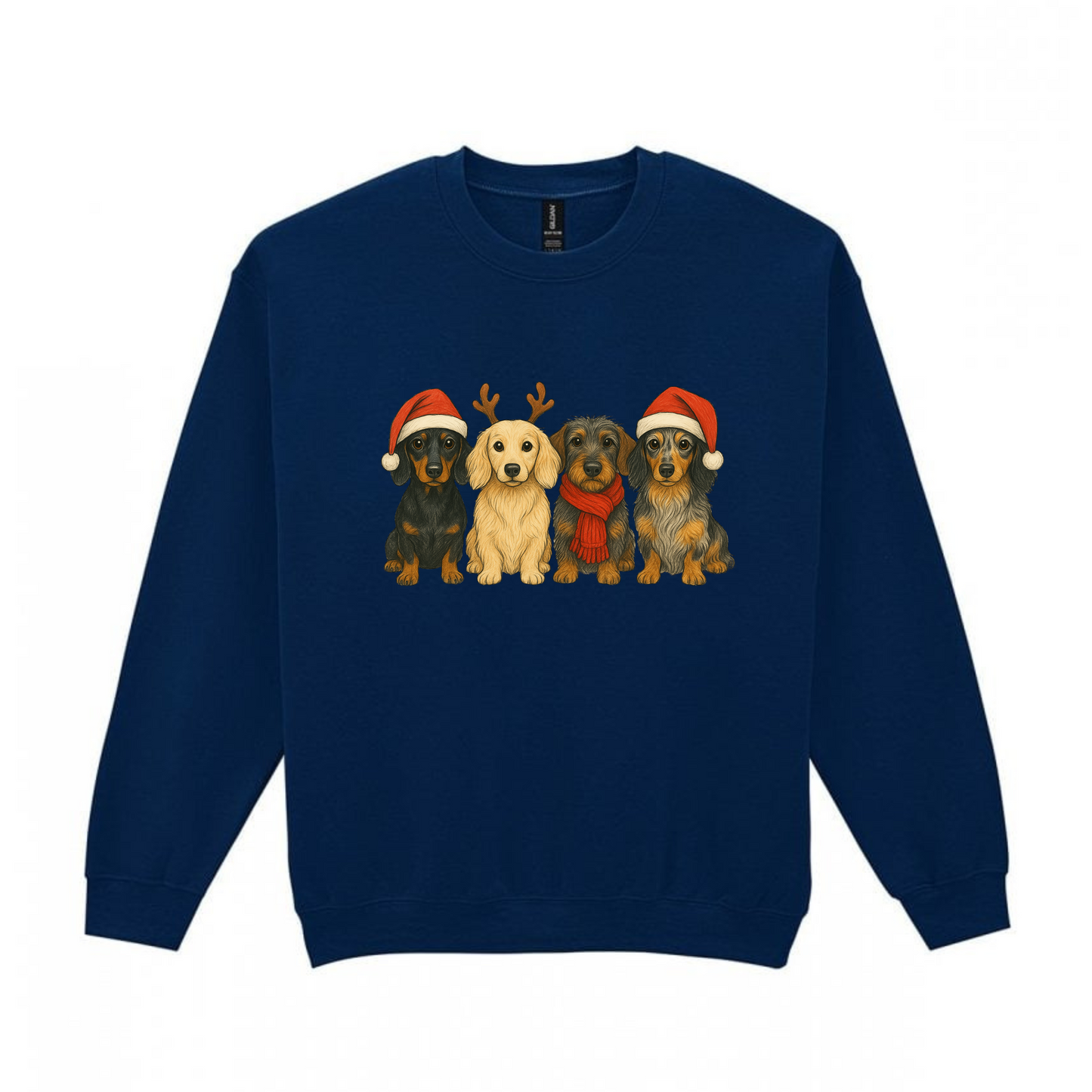 Christmas Crew Dachshunds Sweaters - Available in 8 Colours (Dispatch after 26th Nov)