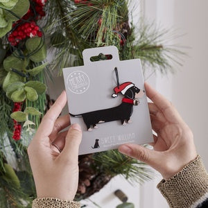 Sweet William Dachshund Christmas Decoration image 0