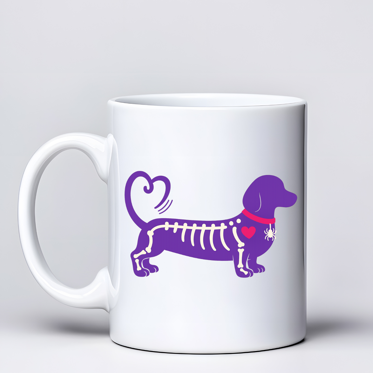 Skeleton Dog Halloween Mugs - Choice of Colours (Dispatch after 26th Nov)