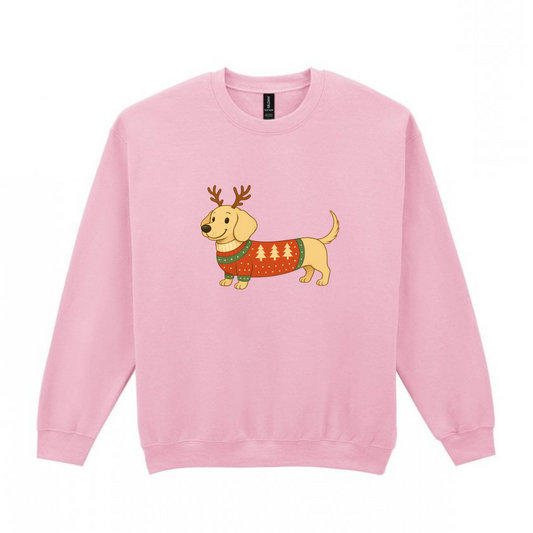 Christmas Cream Smooth Hair Dachshunds Sweaters - Available in 8 Colours (Dispatch after 26th Nov)