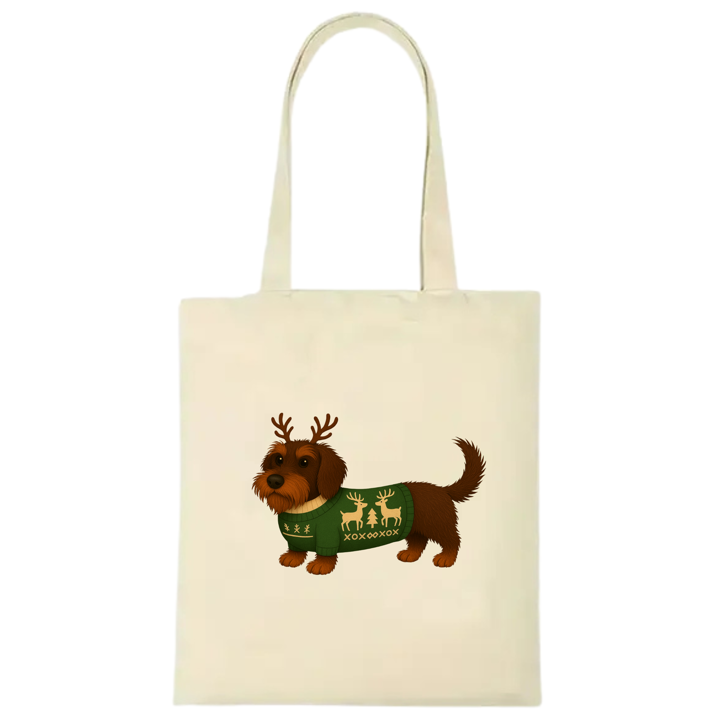 Christmas Dachshund Premium Cotton Tote - 21 Designs to Choose From (Dispatch after 26th Nov)