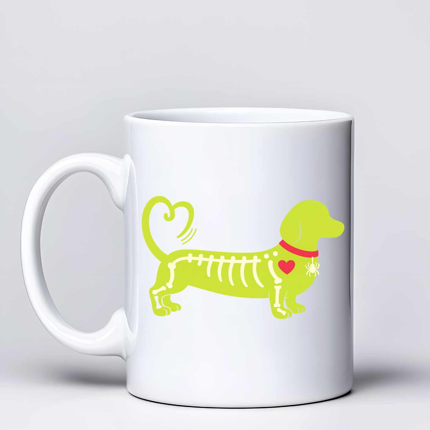 Skeleton Dog Halloween Mugs - Choice of Colours (Dispatch after 26th Nov)