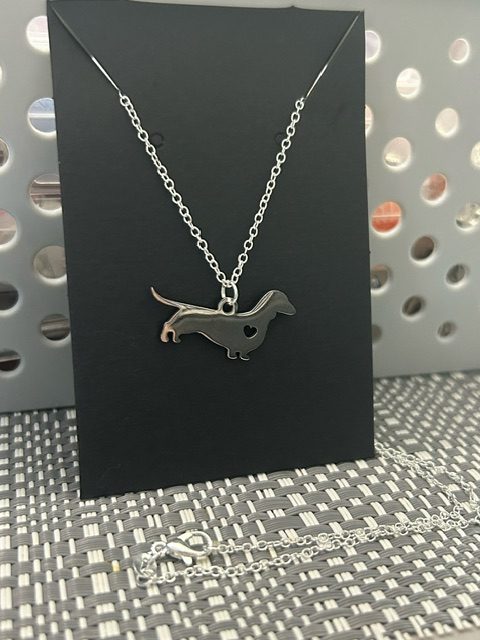 Dachshund Heart Necklace image 0