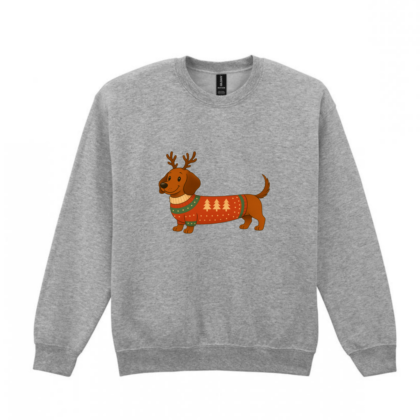 Christmas Red Smooth Hair Dachshunds Sweaters - Available in 8 Colours (Dispatch after 26th Nov)