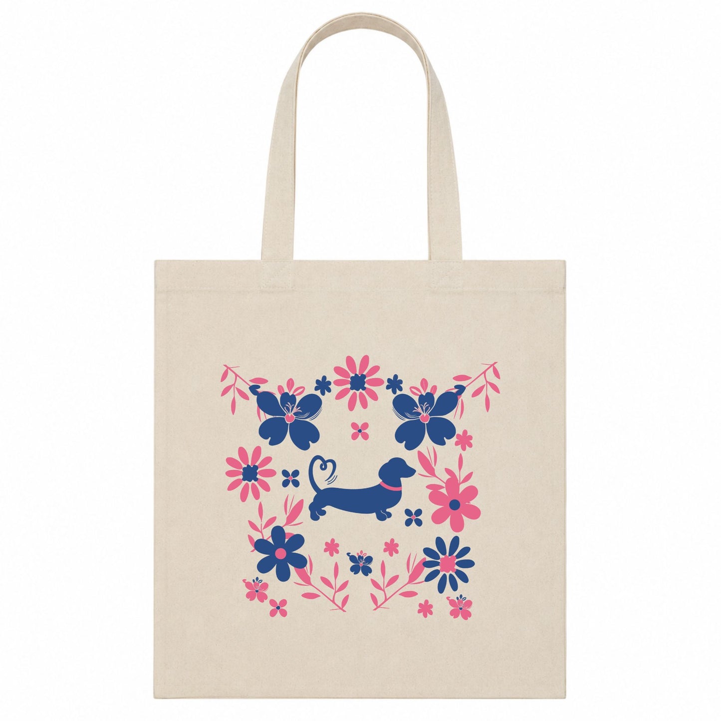 Spring Fling Tote Bag | Choose Natural or Navy 🛍️🐾🌸