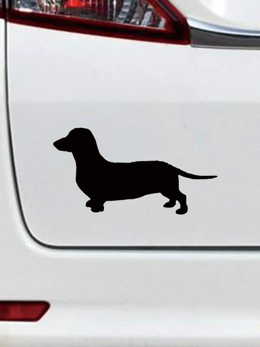 Dachshund Shape Car Sticker image 0