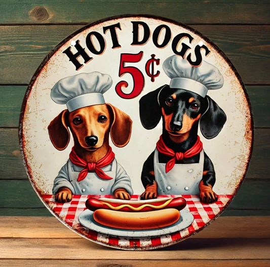 Hot Dog Tin Sign image 0