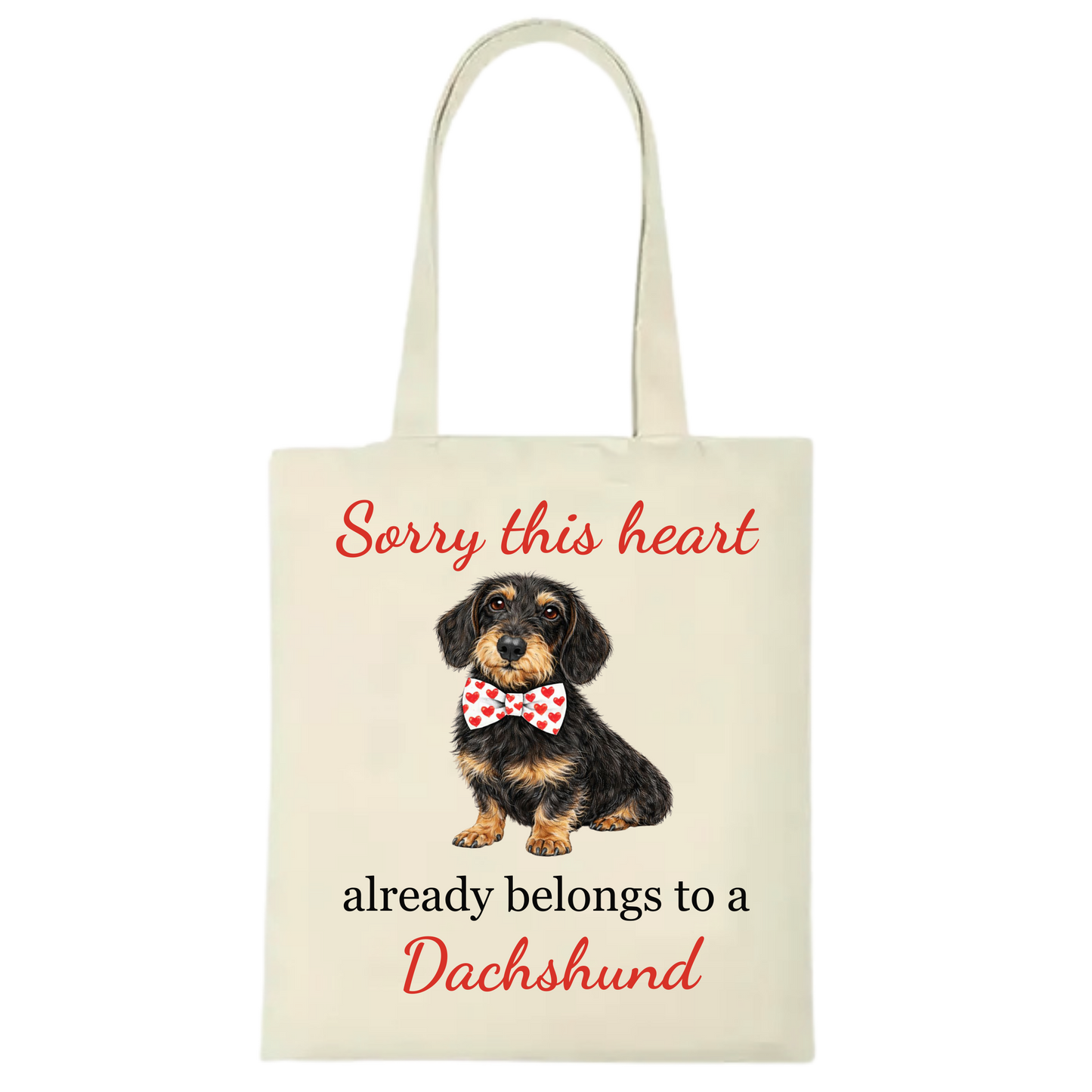Sorry this heart already belongs to  Personalised Dachshund Tote Bag - 22 options to choose from