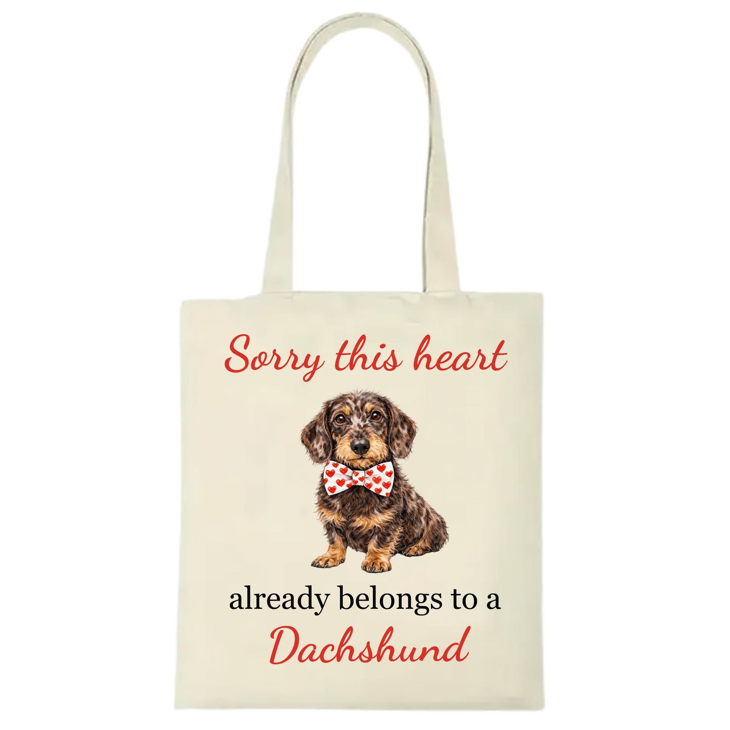 Sorry this heart already belongs to  Personalised Dachshund Tote Bag - 22 options to choose from