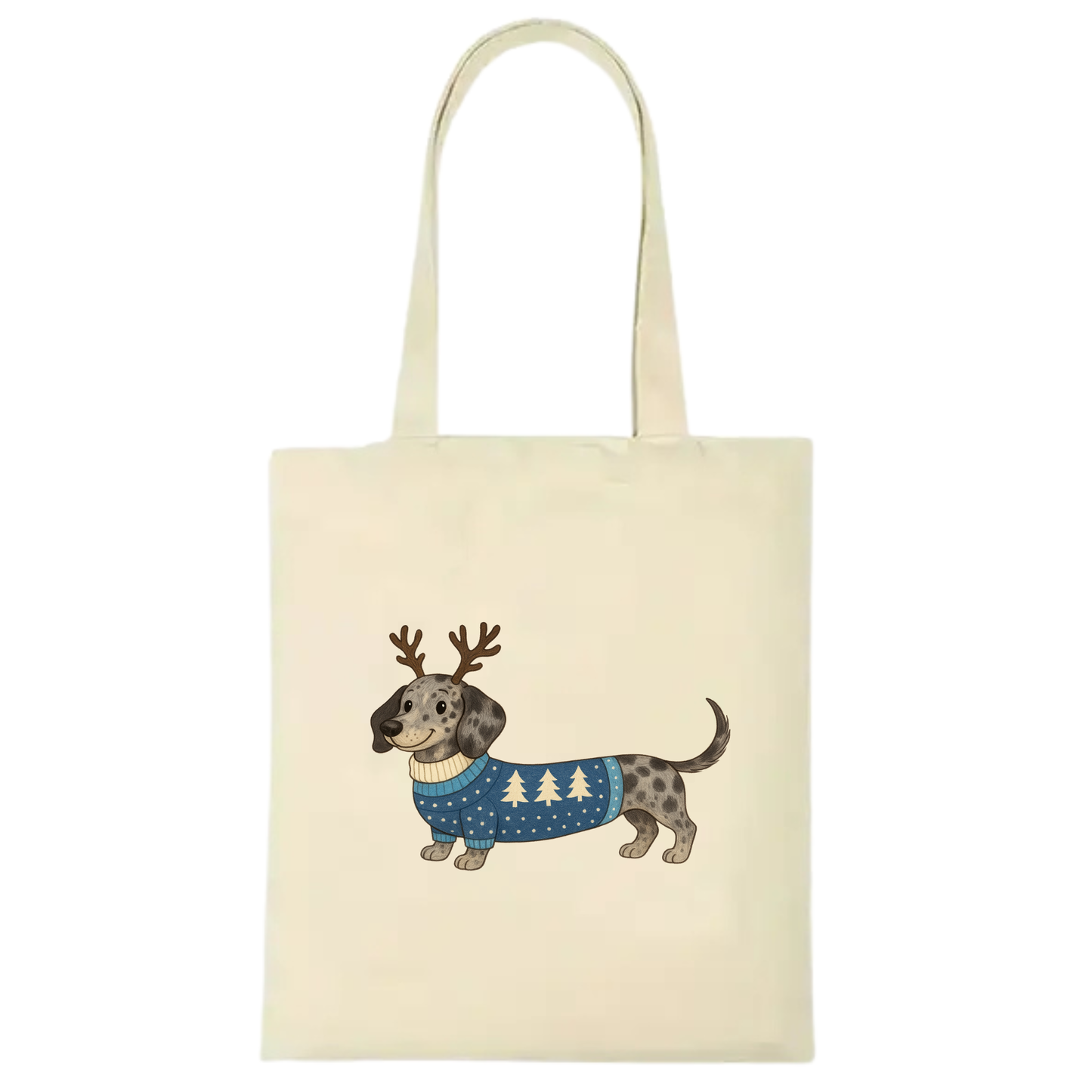 Christmas Dachshund Premium Cotton Tote - 21 Designs to Choose From (Dispatch after 26th Nov)