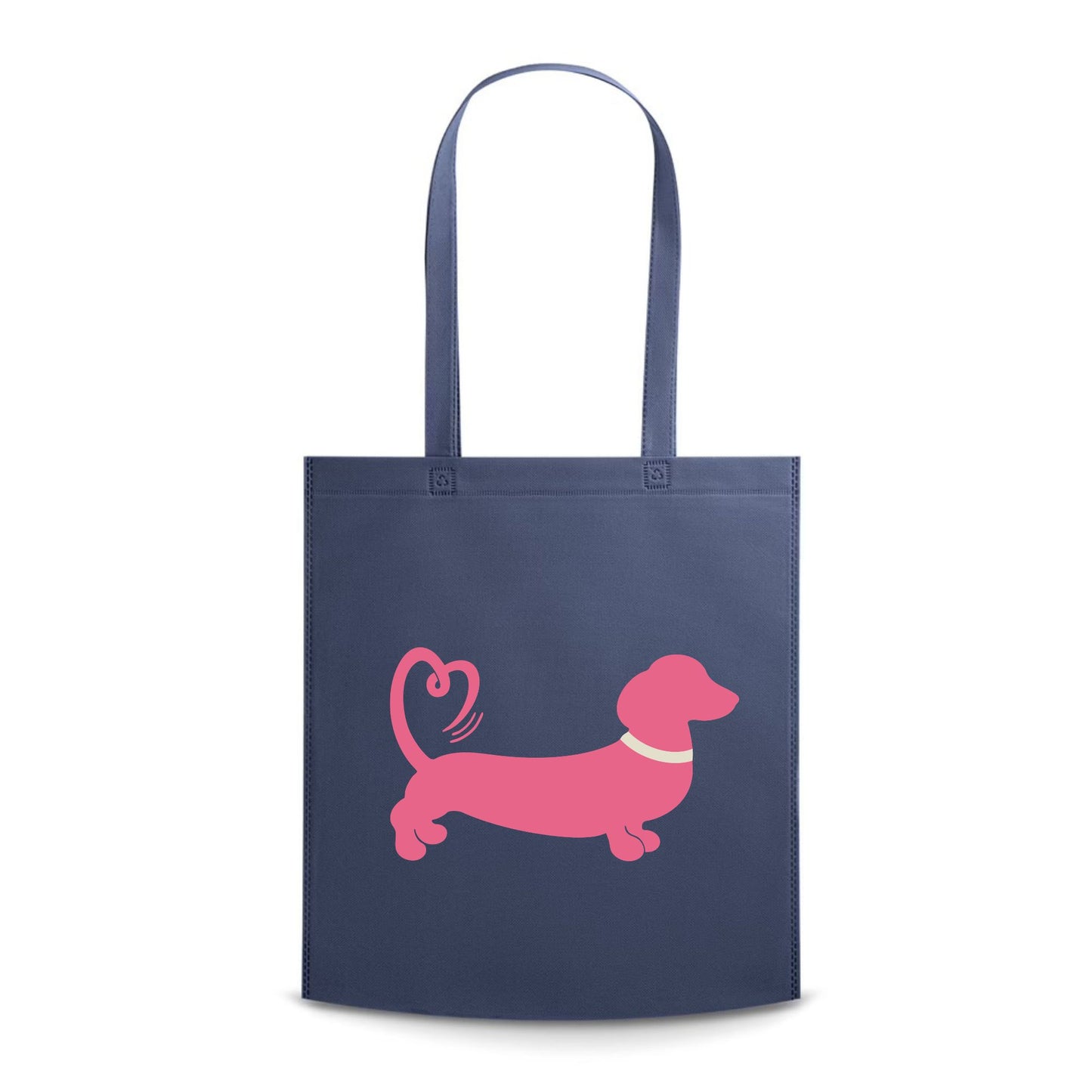 Spring/Summer '26 Edit | Navy Non-Woven Dachshund Tote Bag – Choose Your Design 💙🛍️🐾