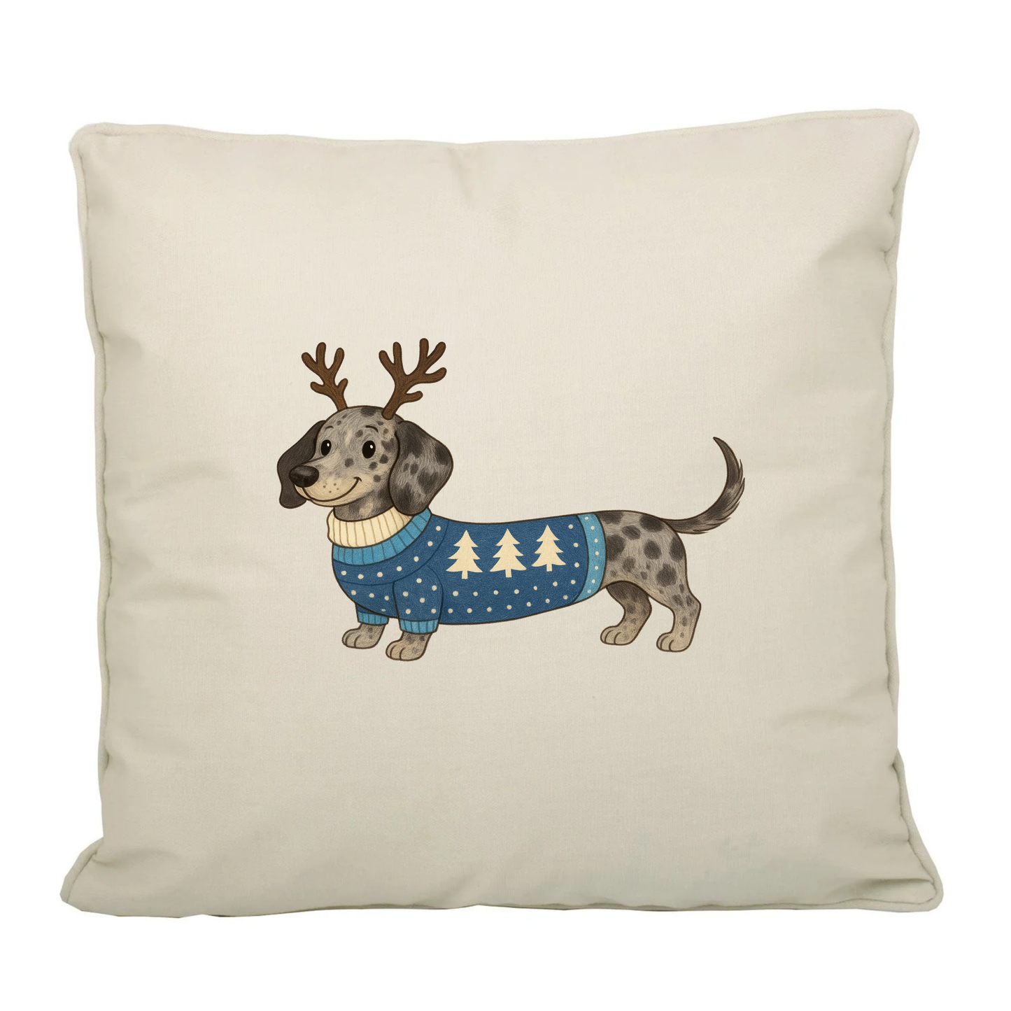 Christmas Dachshund Fairtrade Canvas Cushion Cover - 21 Designs to Choose From (Dispatch after 26th Nov)