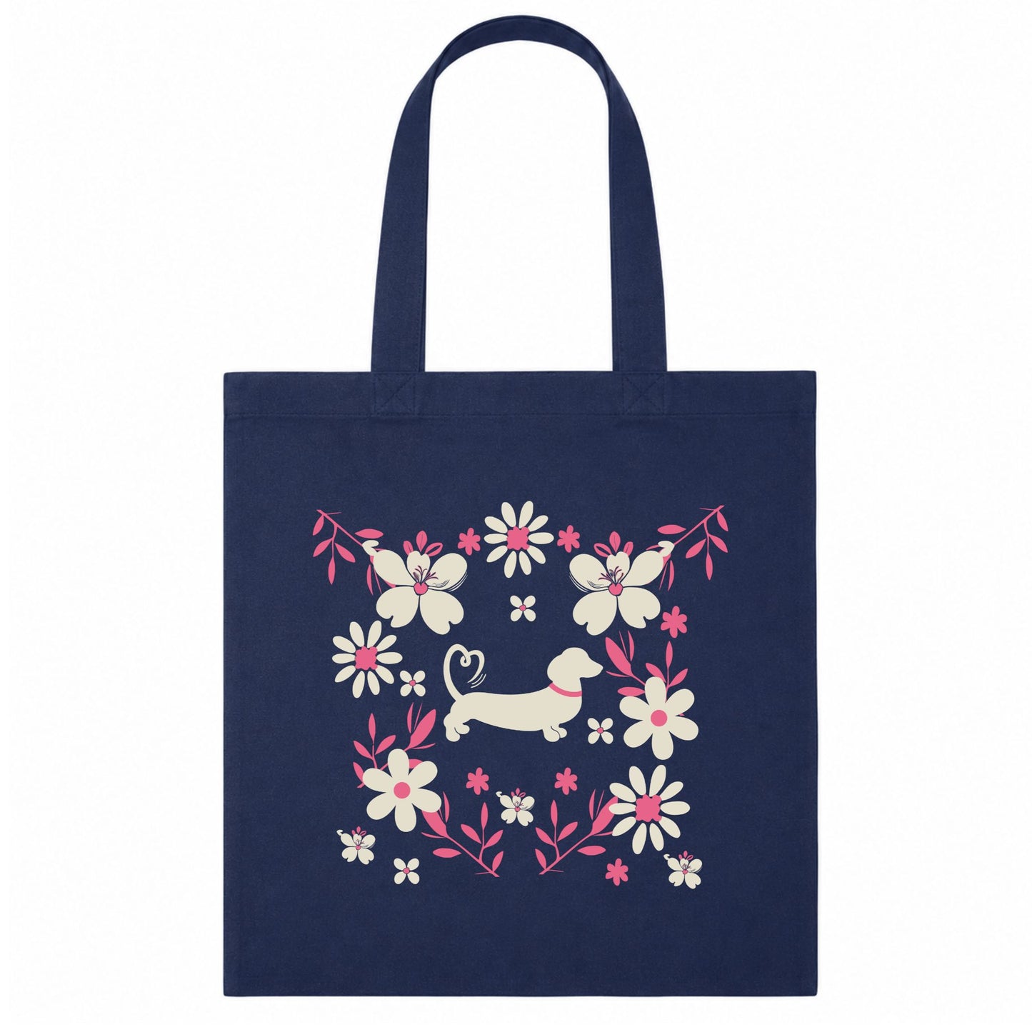 Spring Fling Tote Bag | Choose Natural or Navy 🛍️🐾🌸
