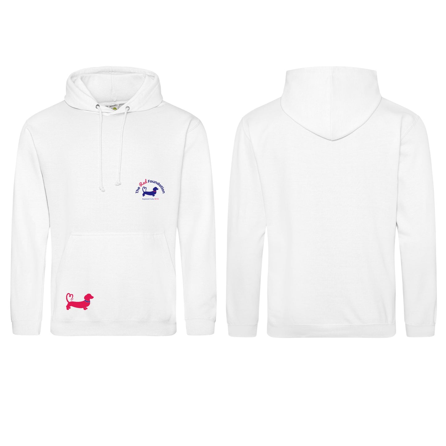 The Red Foundation Logo Hoodie Arctic White - Choose your design