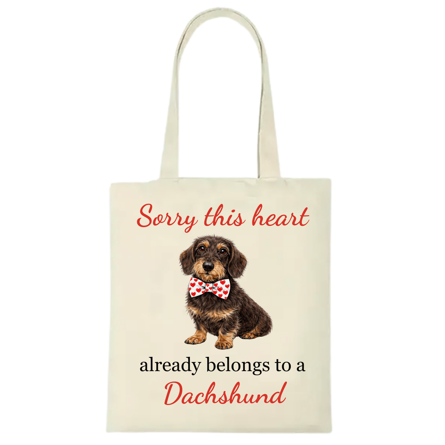 Sorry this heart already belongs to  Personalised Dachshund Tote Bag - 22 options to choose from