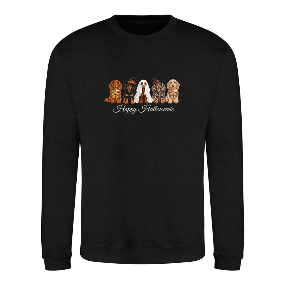 🎃 Black Dachshund Halloween Sweatshirt – 4 Designs | XS–5XL 🐾