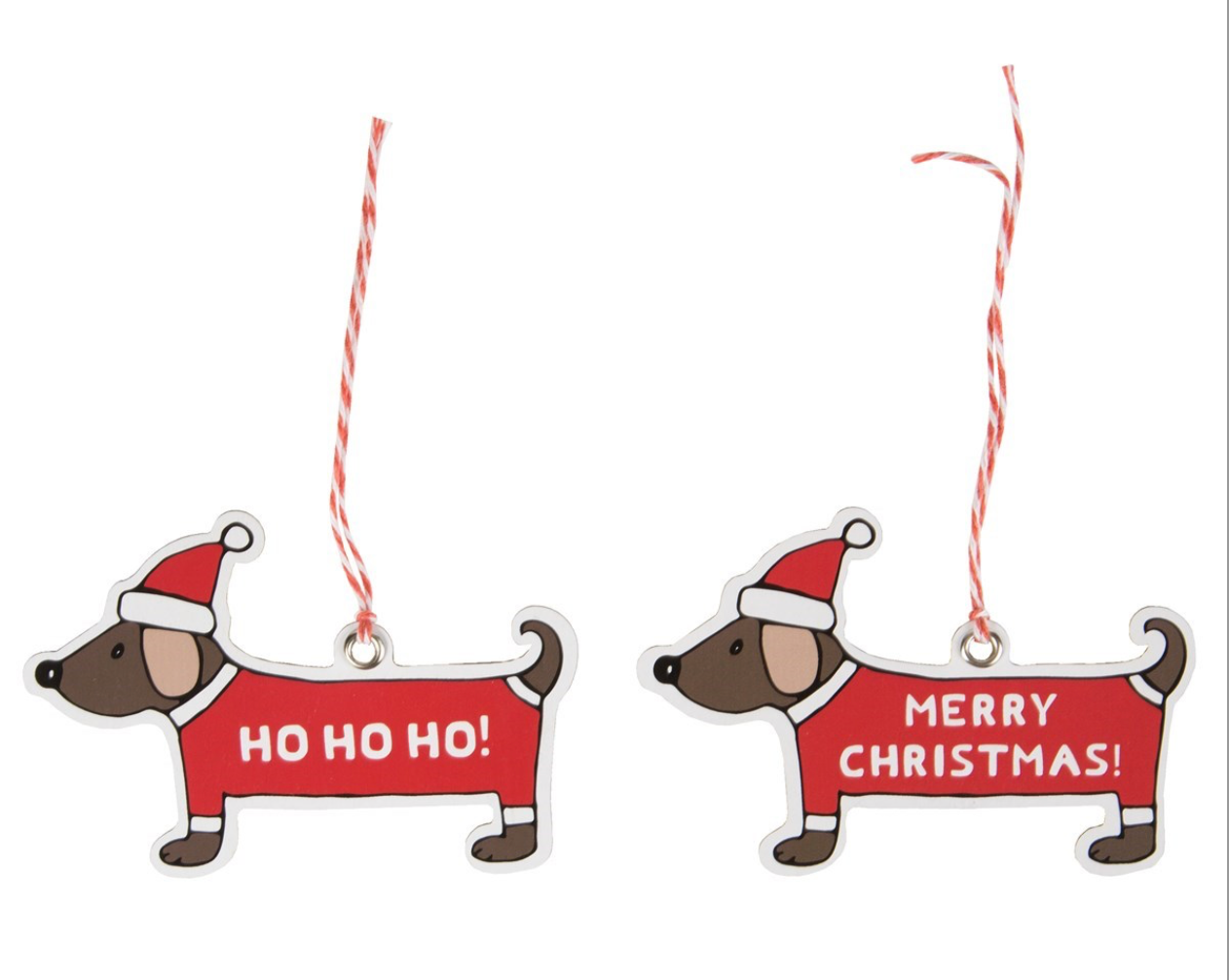 Christmas Dachshund Gift Tags 12 pack image 1