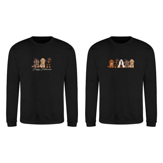 🎃 Black Dachshund Halloween Sweatshirt – 4 Designs | XS–5XL 🐾