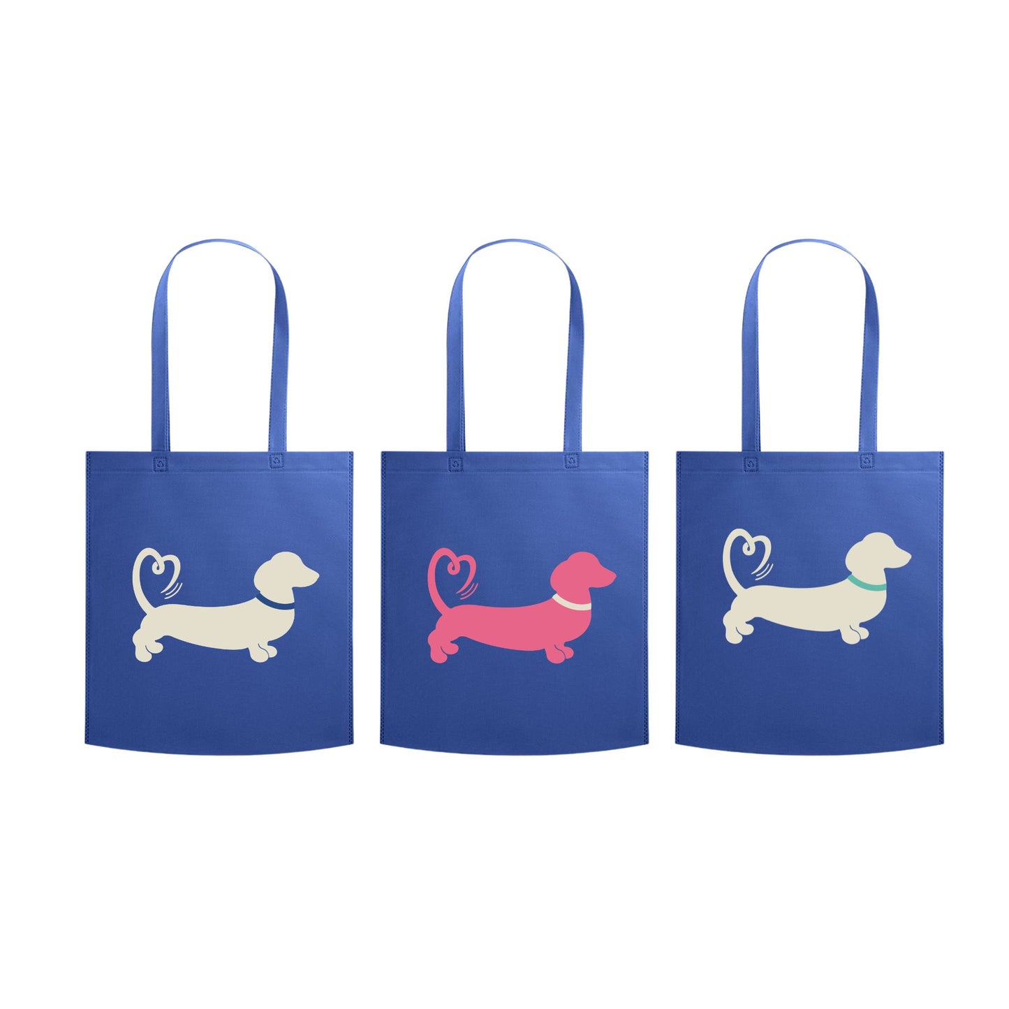 Spring/Summer '26 Edit | Royal Blue Non-Woven Dachshund Tote Bag – Choose Your Design 💙🛍️🐾
