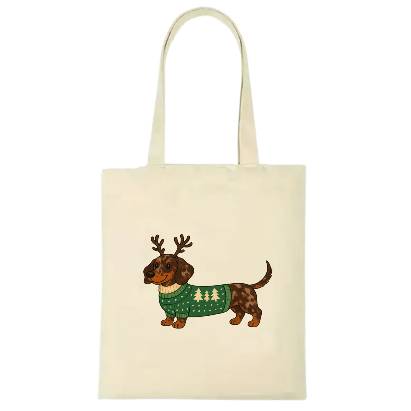 Christmas Dachshund Premium Cotton Tote - 21 Designs to Choose From (Dispatch after 26th Nov)