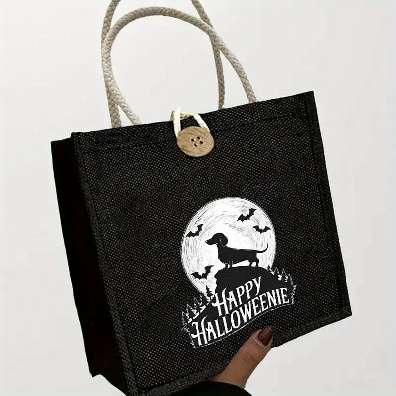 Happy Halloweenie Dachshund Tote Bag