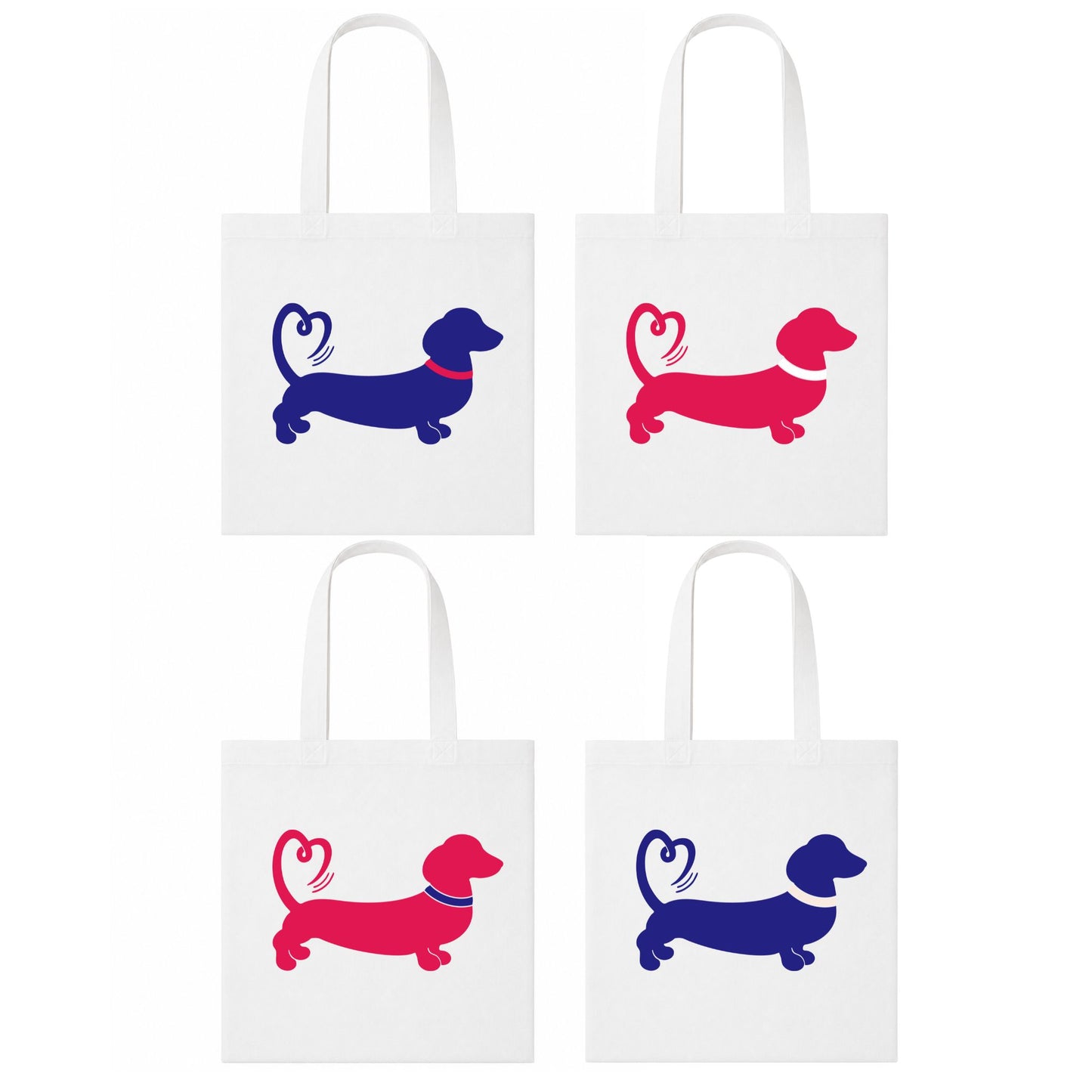 The Red Foundation Icon White Tote Bag | Choose Your Design ❤️🐾🛍️