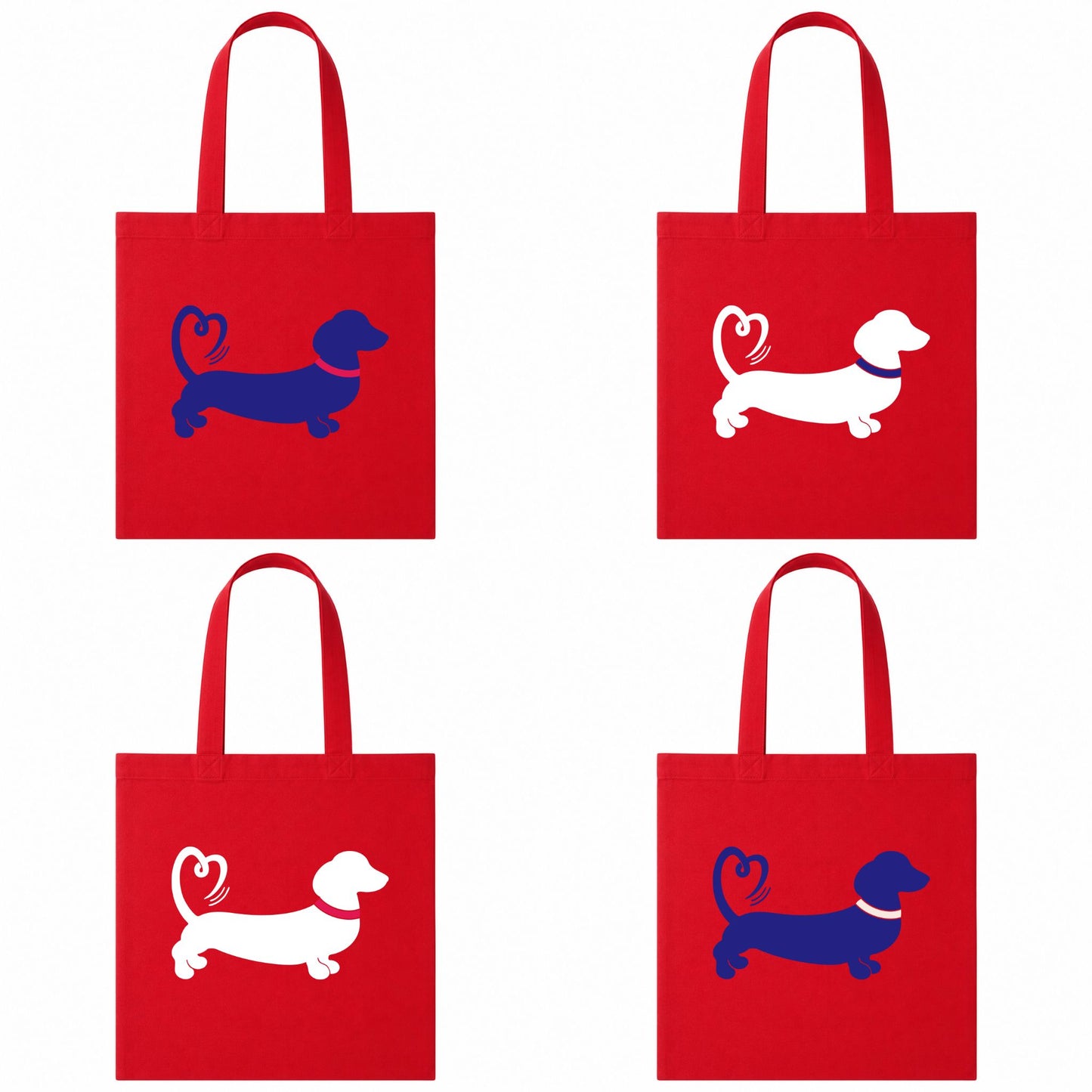 The Red Foundation Icon Red Tote Bag | Choose Your Design ❤️🐾🛍️