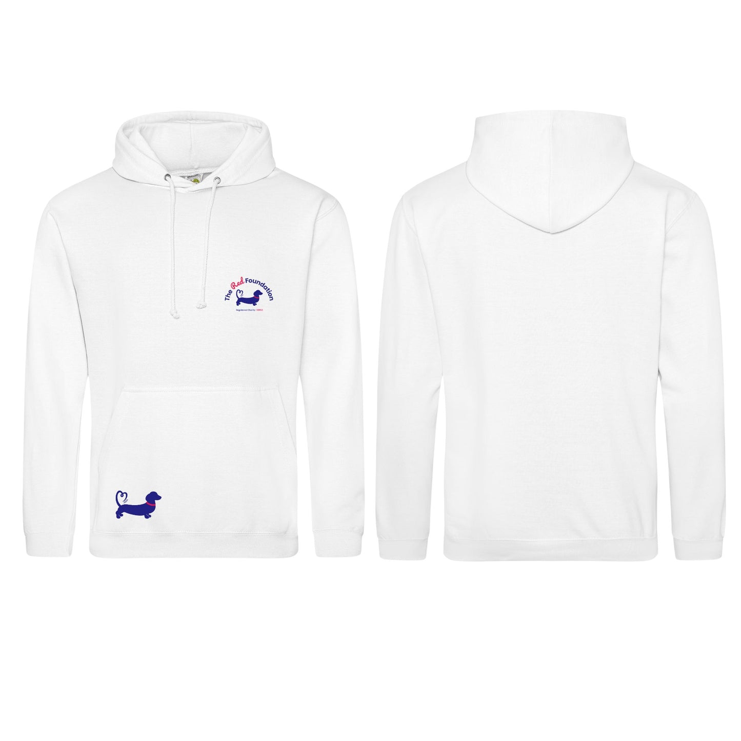 The Red Foundation Logo Hoodie Arctic White - Choose your design