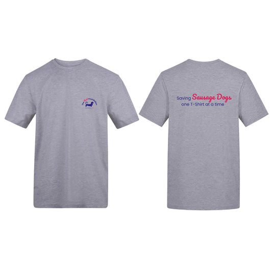 The Red Foundation Logo T Shirt in Heather Grey - Choose your back design