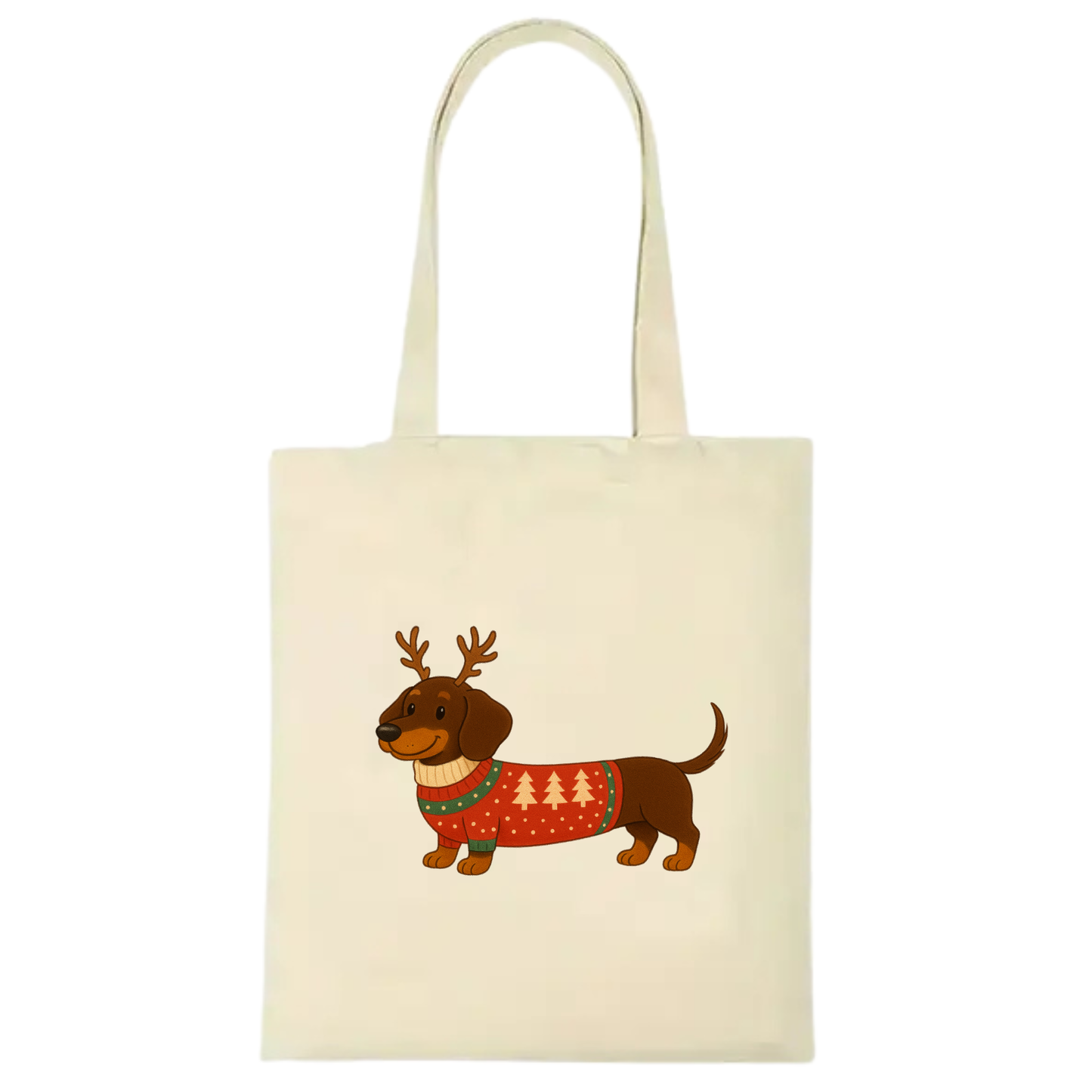 Christmas Dachshund Premium Cotton Tote - 21 Designs to Choose From (Dispatch after 26th Nov)