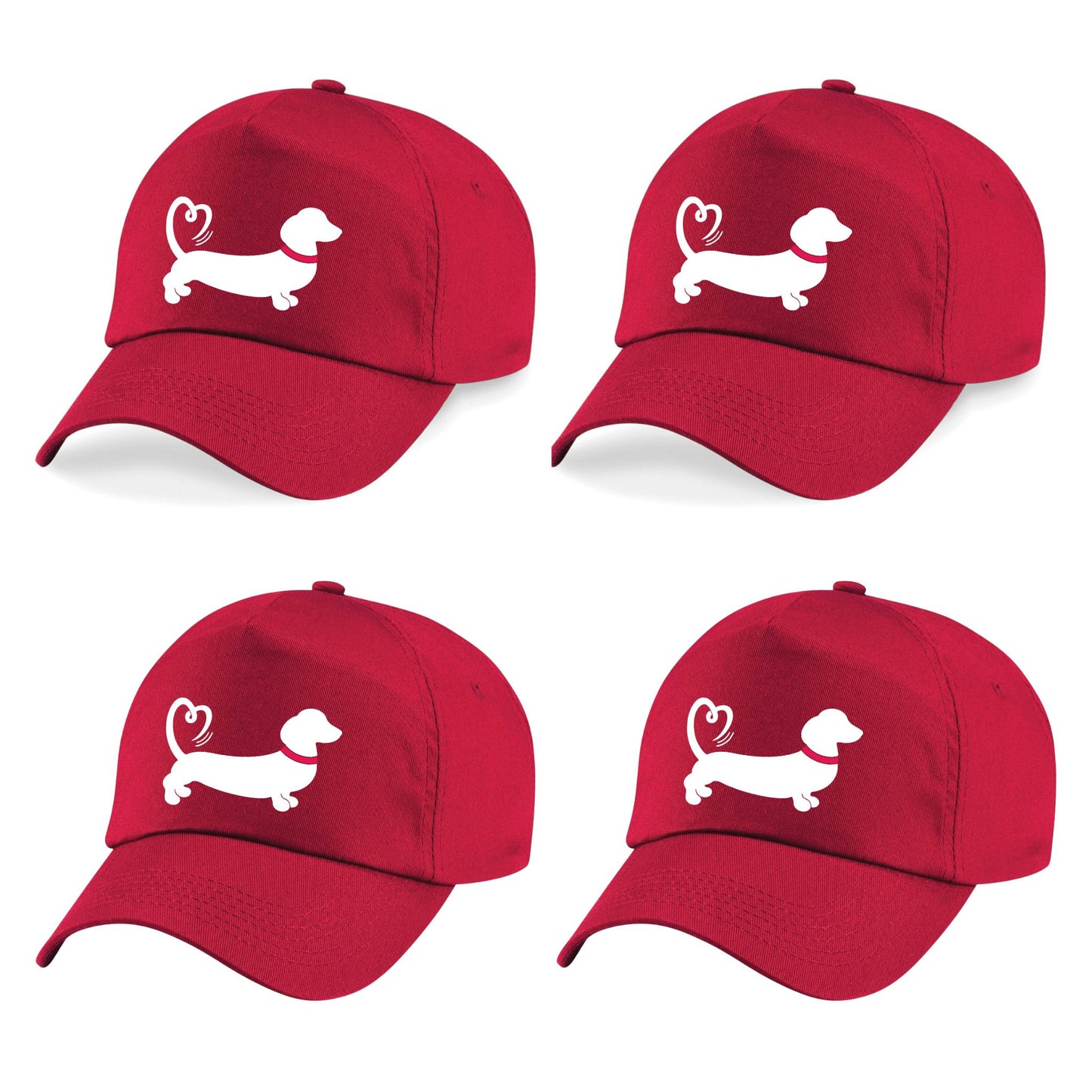 The Red Foundation Icon Classic Red Baseball Cap | Choose Your Design ❤️🧢🐾