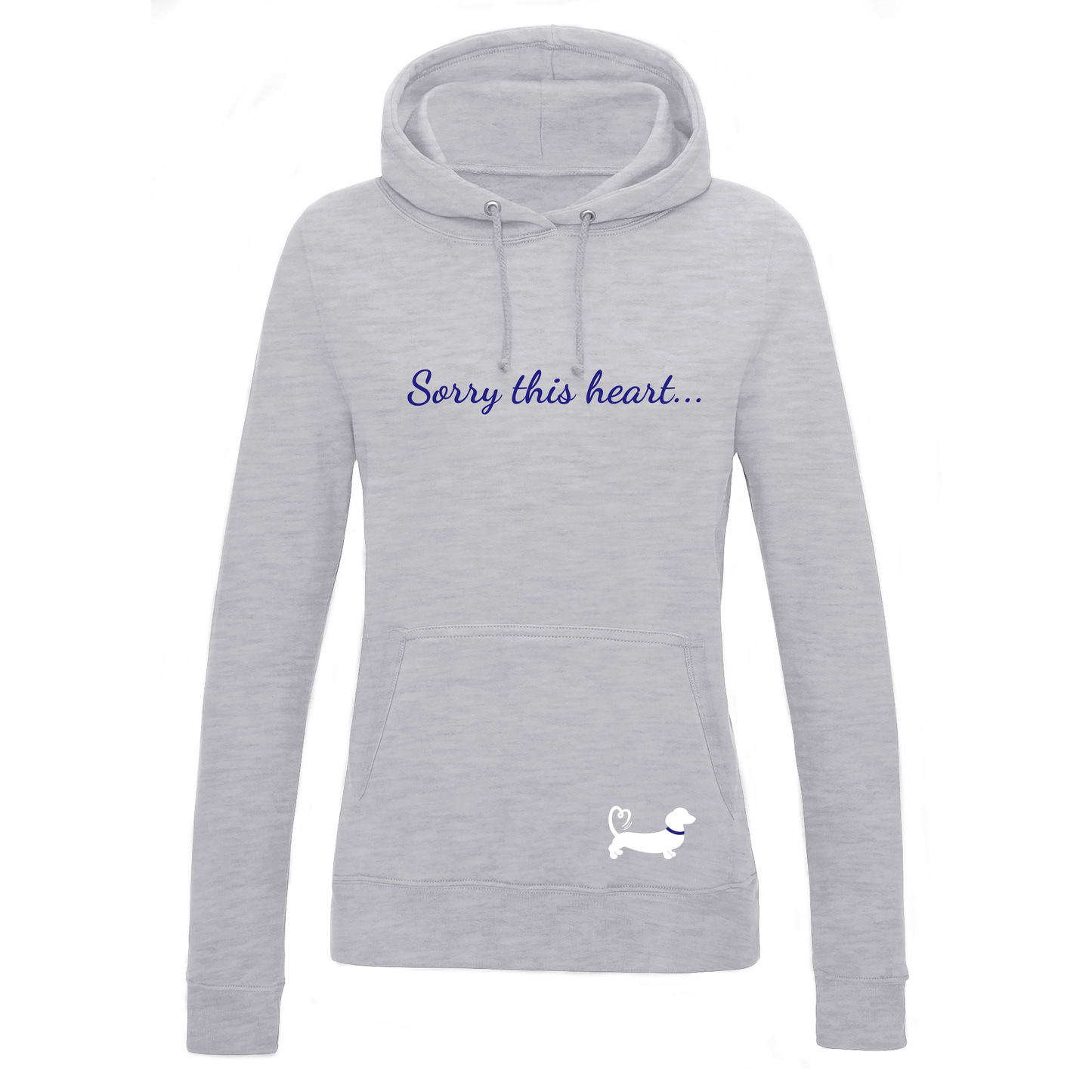 Sorry this heart already belongs to a Dachshund Hoodie - Women's Heather Grey - 22 Designs to choose from