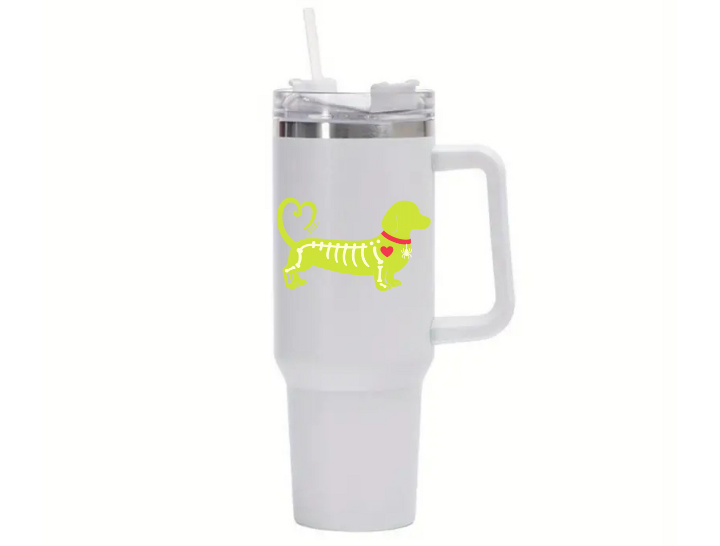 Halloween Limited Edition 40oz Stainless Steel Insulated Cup with Handle & Straw - Choice of Colours