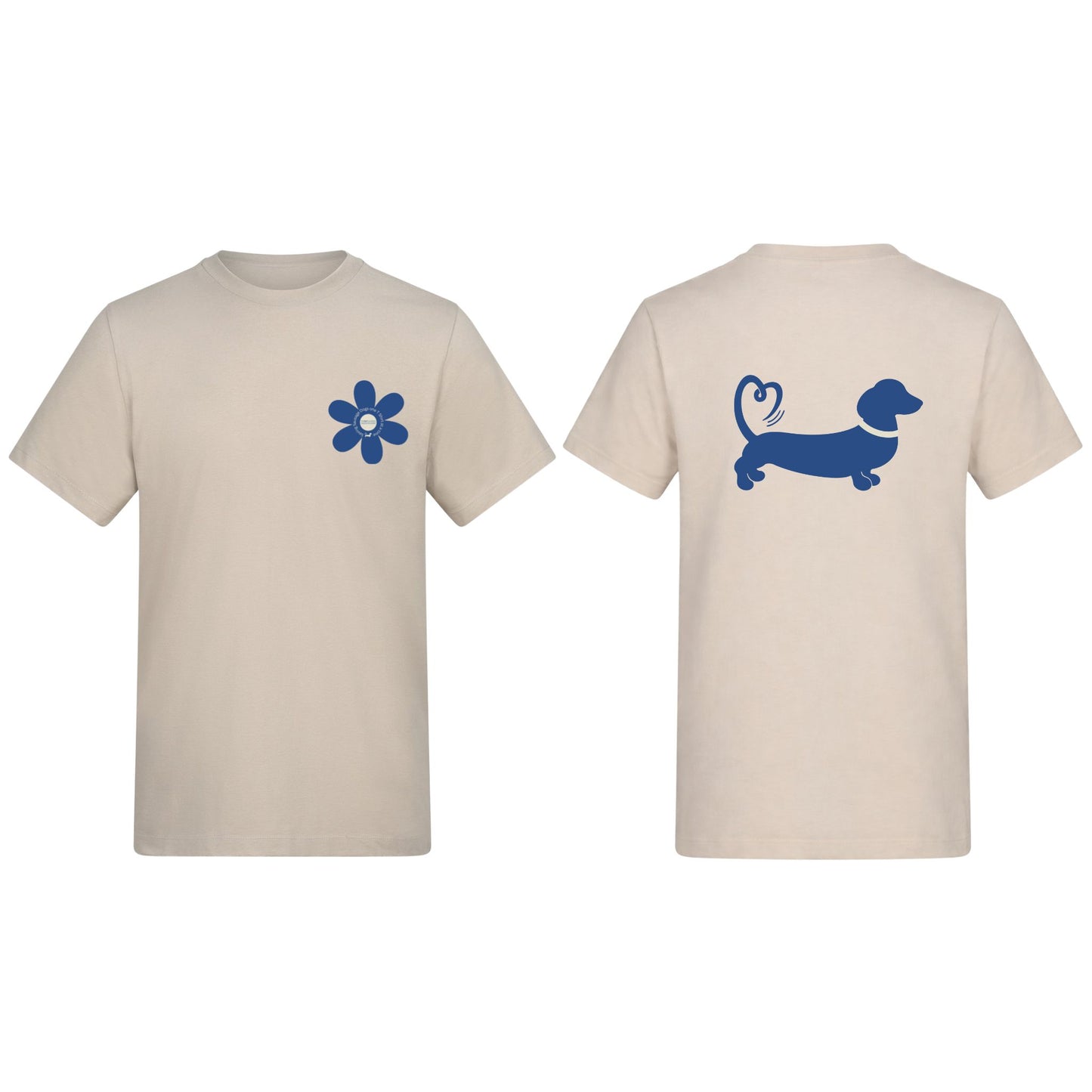 Spring Fling Edition Natural Stone Unisex T Shirt - Blue/Cream - Choose Your Design