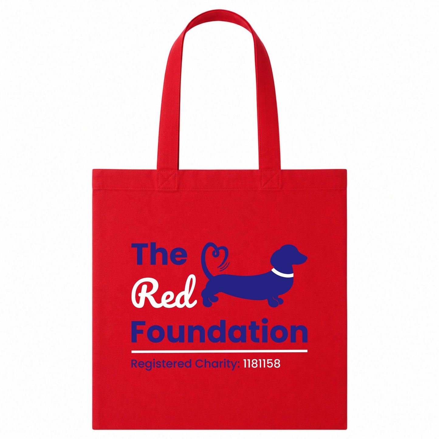 The Red Foundation Logo Tote Bag | Choose Your Colour & Design ❤️🐾🛍️