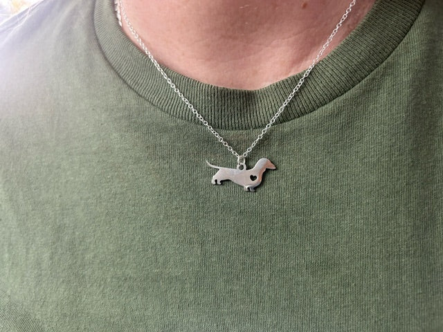 Dachshund Heart Necklace image 1