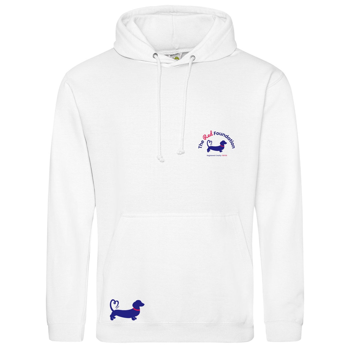 The Red Foundation Logo Hoodie Arctic White - Choose your design